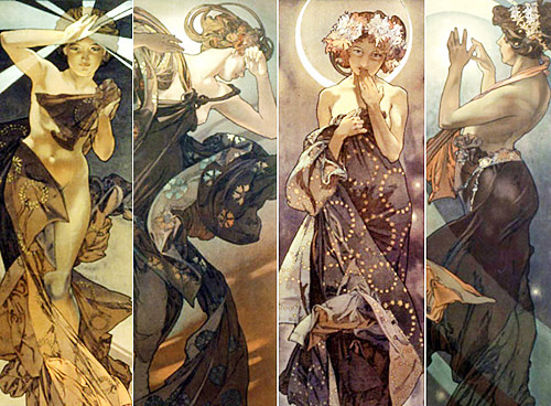 Moon and Stars Alphonse Mucha